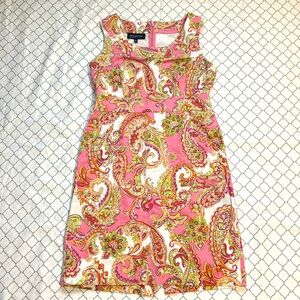 Floral Jones New York Midi dress size US 8P (Petite) lightly worn.